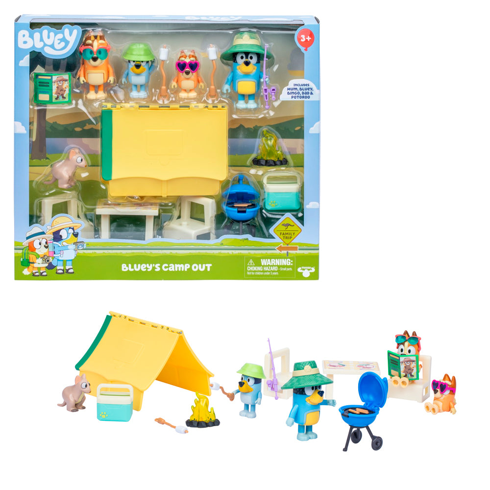 BLUEY SET BLUEY'S CAMP OUT | MOOSE BLUEY SET BLUEY'S CAMP OUT | MOOSE